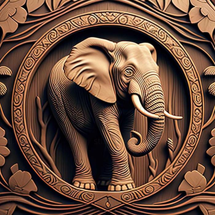 3D model elephant (STL)